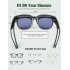 Polarized Fit Over Sunglasses: Wear Over Glasses Sunglasses Wrap Around Fitover Shades for Men Women UV Protection